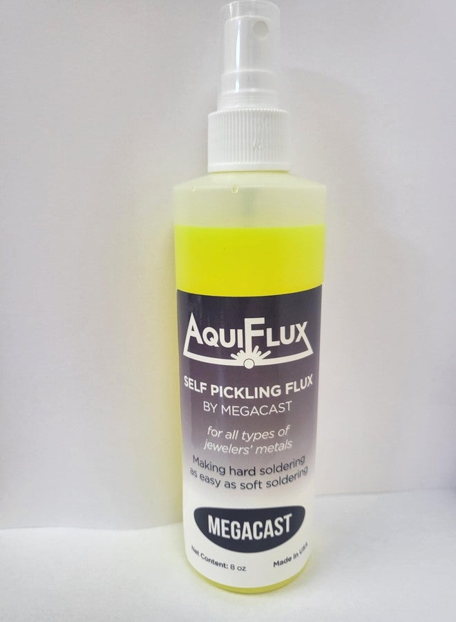 MegaCast Aquiflux Self Pickling Flux for Precious Metals Gold Silver Jewelry and Hard Soldering 8 Oz Megacast (275 ml) - Image 1